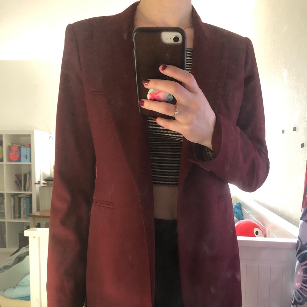 Zara Womam Burgundy Blazer